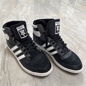 adidas Top Ten Hi Black White Athletic Sneakers